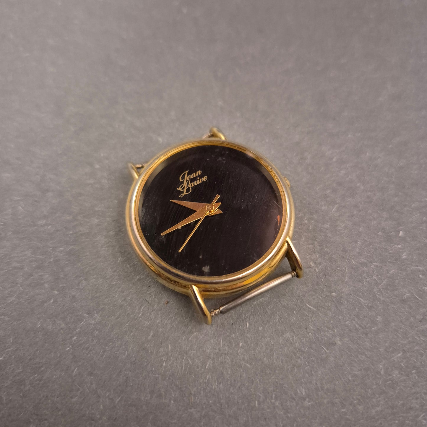 Jean Darive Damen Uhr (Gehäuse) – Schwarz-Gold, ohne Armband