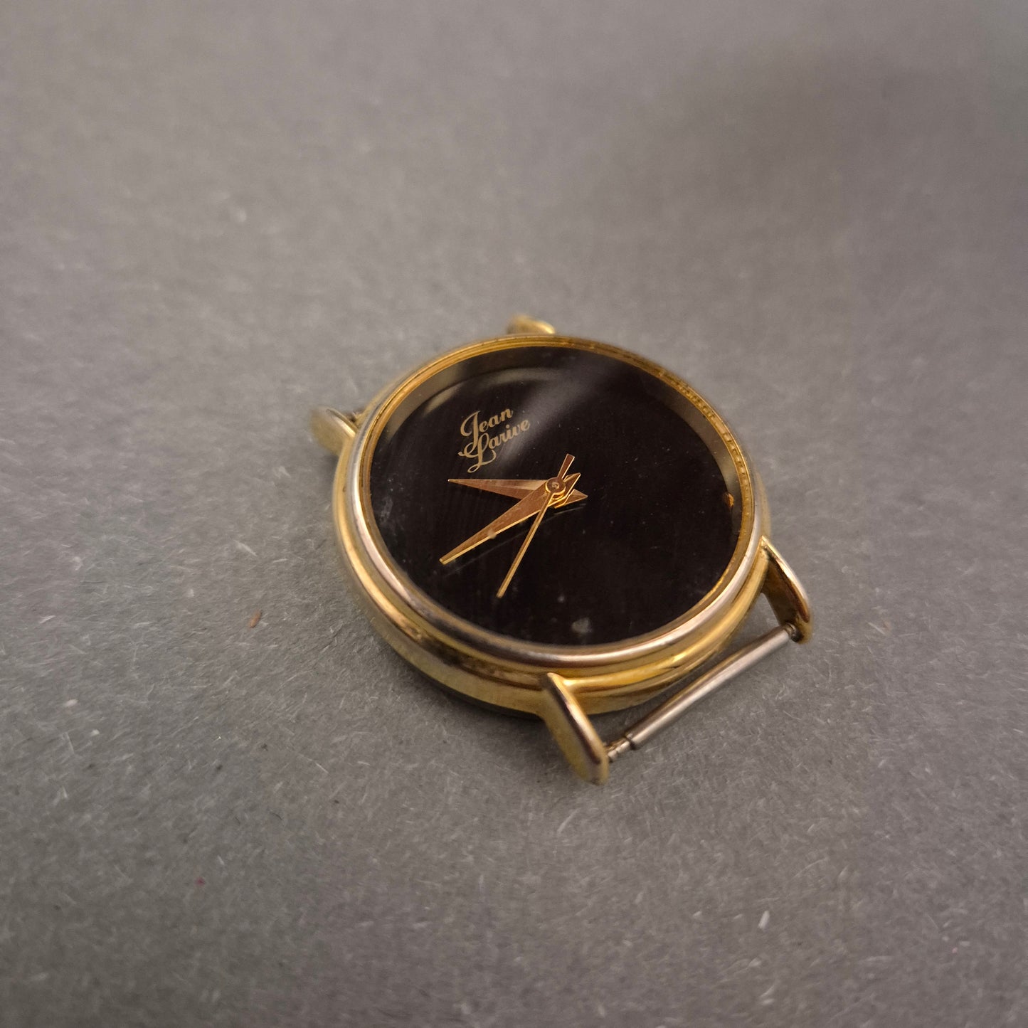 Jean Darive Damen Uhr (Gehäuse) – Schwarz-Gold, ohne Armband