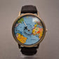Einzigartige Weltkarten Uhr – Travel-Statement mit Flugzeug-Zeiger