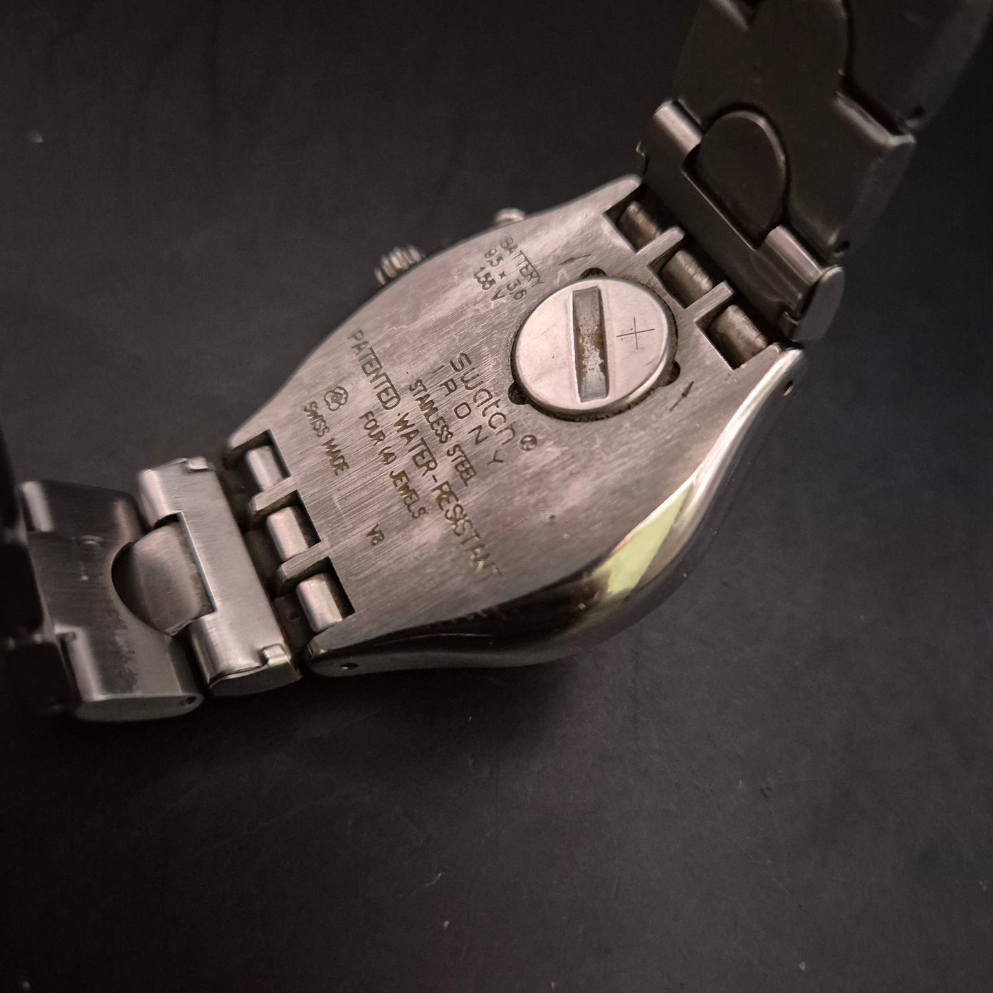 Maskuliner Swatch Irony Chronograph – Sportliches Edelstahl-Design