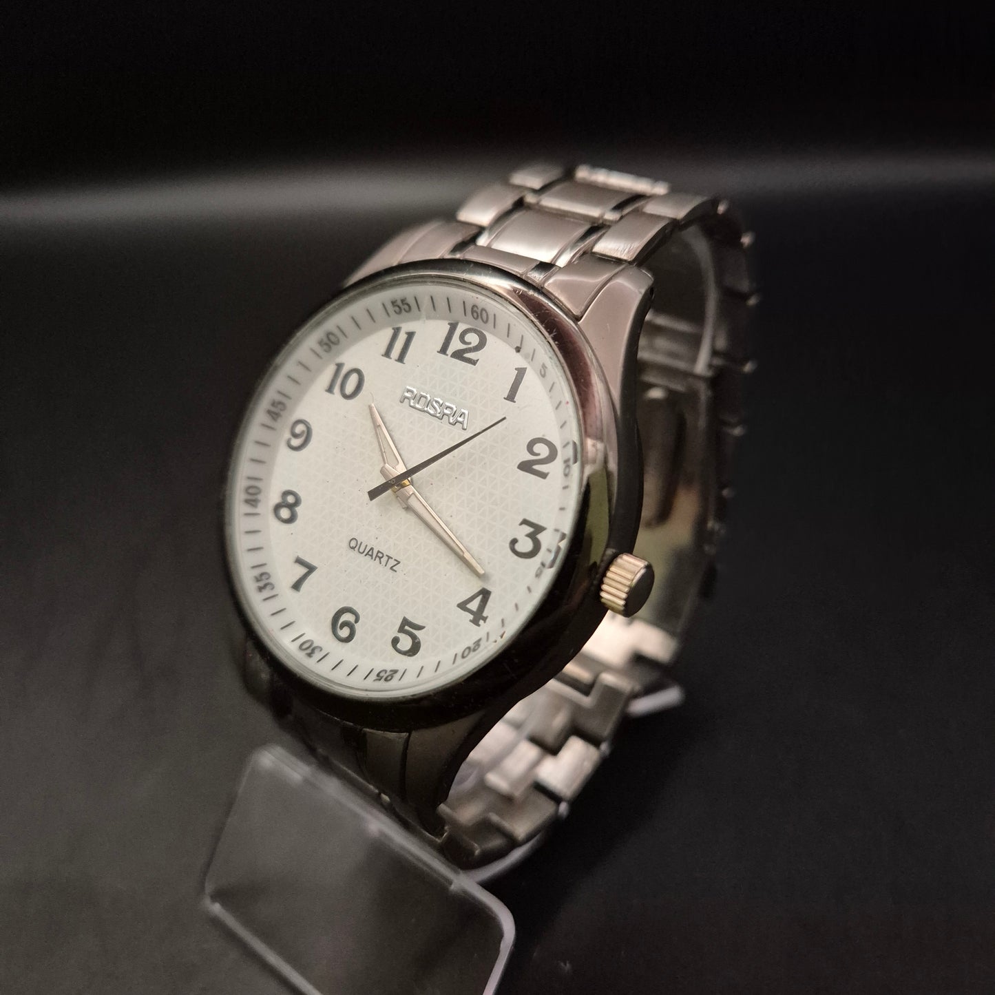 Schlichte Herren Uhr von Pospa – Klassisches Design mit Edelstahlarmband