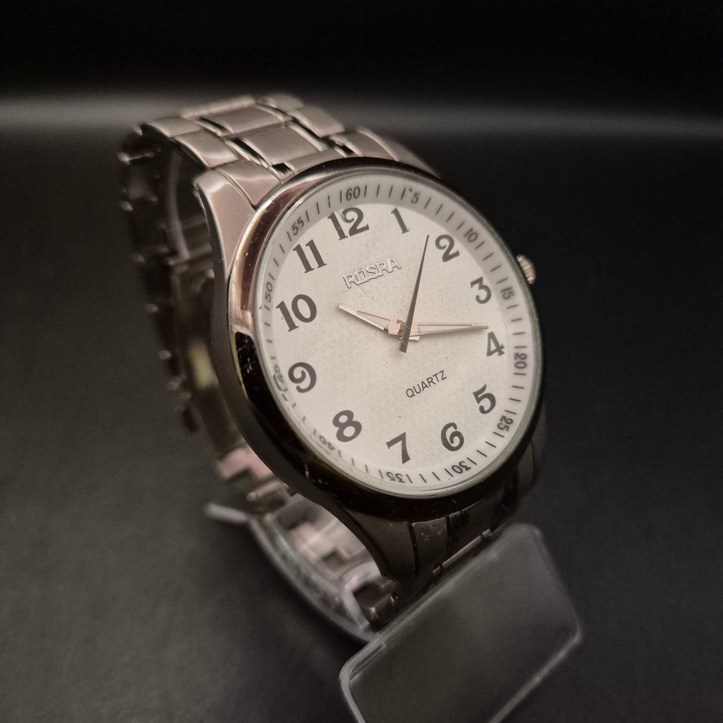 Schlichte Herren Uhr von Pospa – Klassisches Design mit Edelstahlarmband