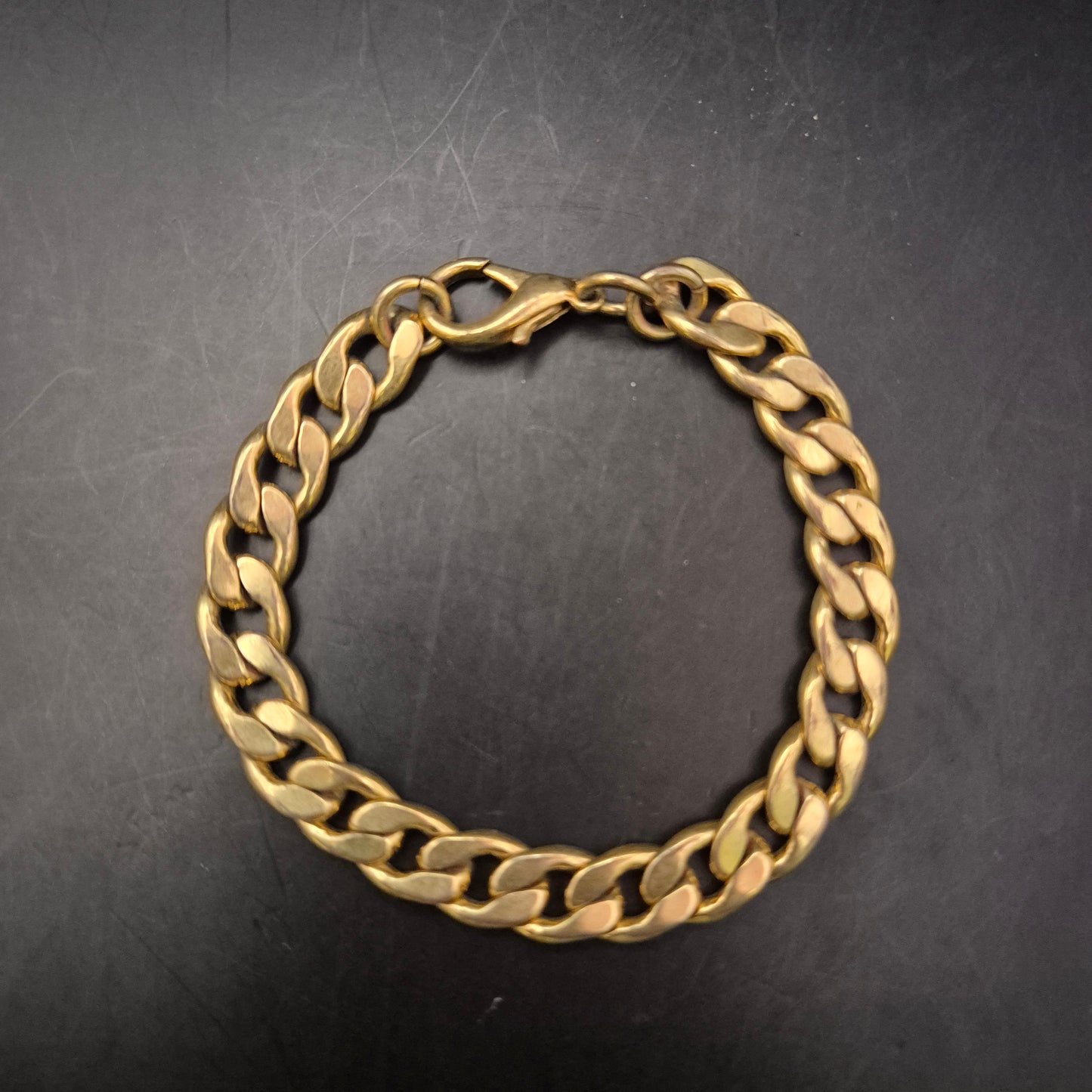 Vergoldetes Armband – Klassische Panzerkette im zeitlosen Stil