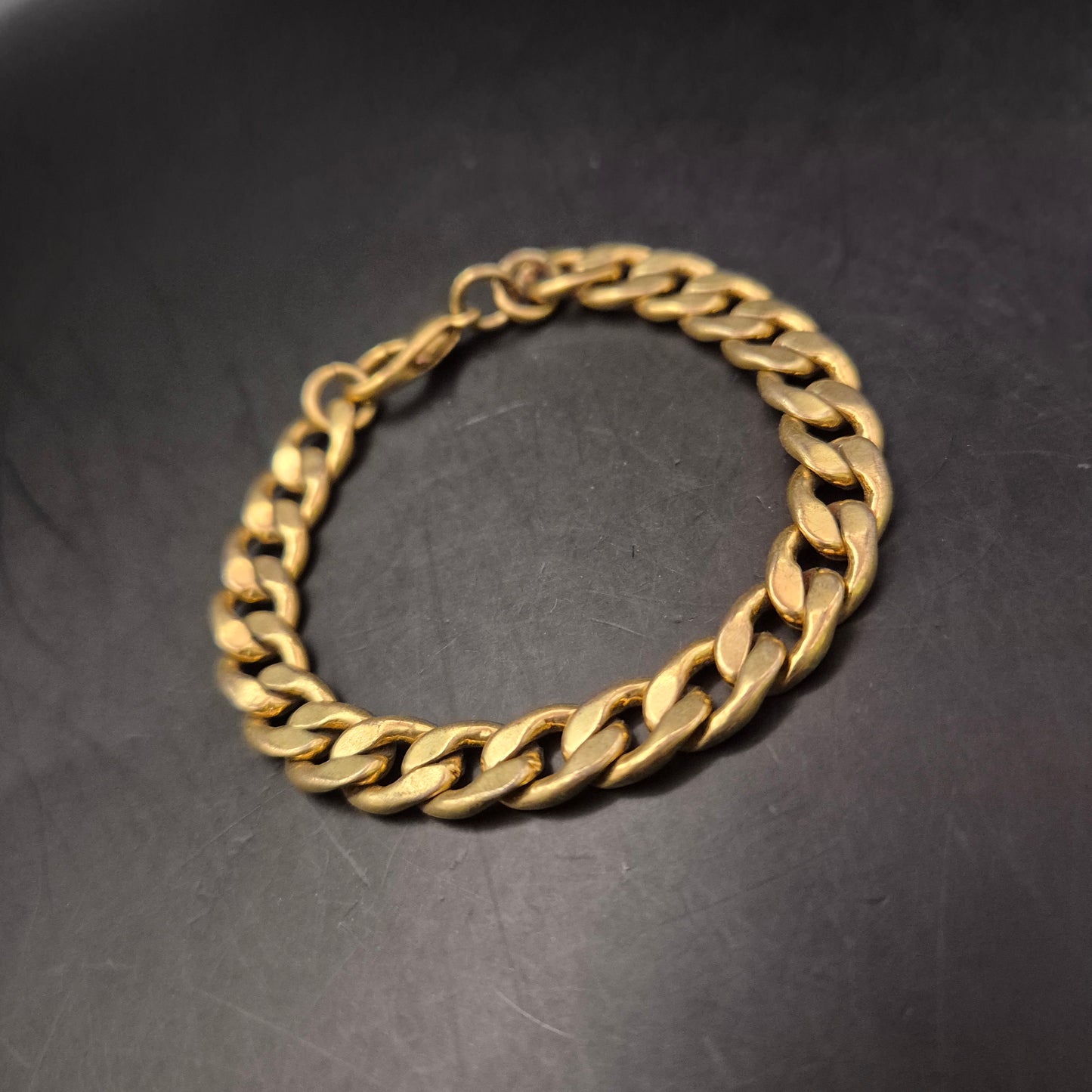 Vergoldetes Armband – Klassische Panzerkette im zeitlosen Stil