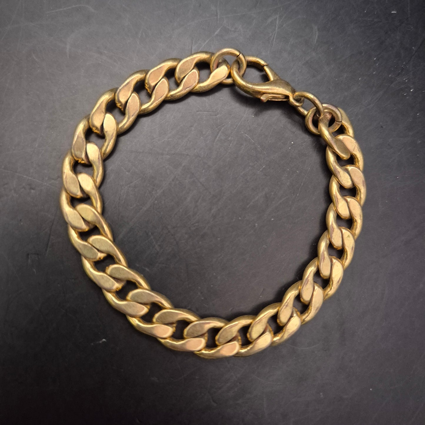 Vergoldetes Armband – Klassische Panzerkette im zeitlosen Stil