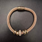 Glamouröses Mesh-Armband – Roségold-Look mit Funkelndem Strass-Bead