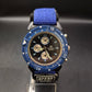 J.K. Monaco Sportuhr – Blaues Design mit Faux-Chronograph & Tachymeter