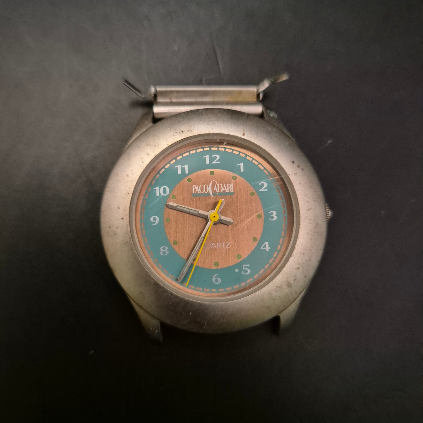 Paco Caldari Quarz-Uhrkopf – Buntes, auffälliges Zifferblatt – Ohne Armband