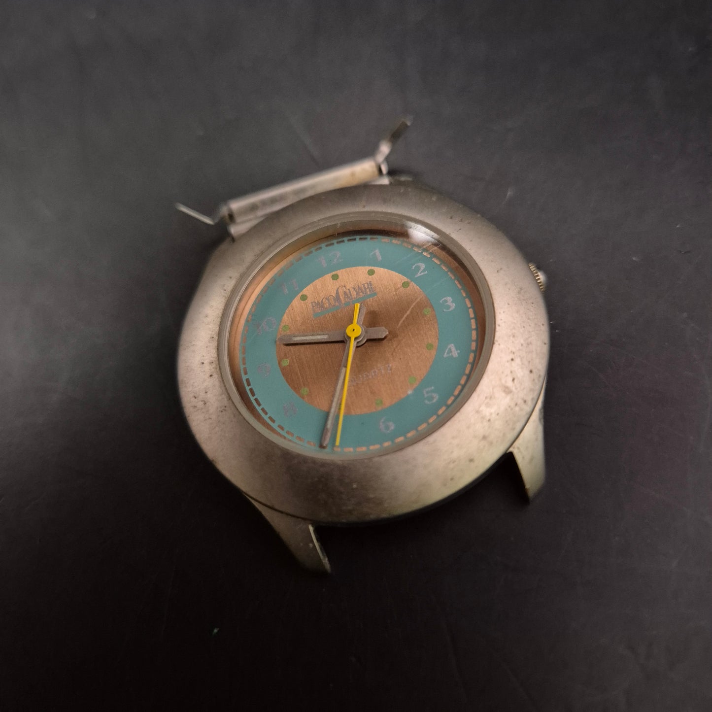 Paco Caldari Quarz-Uhrkopf – Buntes, auffälliges Zifferblatt – Ohne Armband