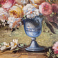 Ölgemälde Stillleben Blumen Handsigniert Italienische Schule (XX) 47x47cm