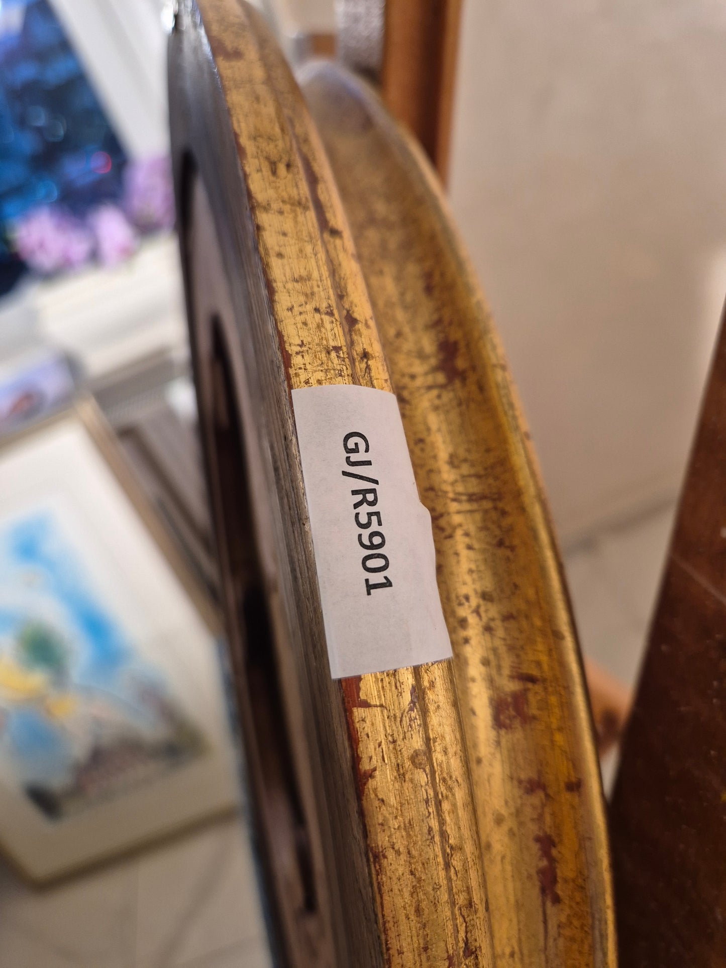 Ölgemälde Stillleben Blumen Handsigniert Italienische Schule (XX) 47x47cm