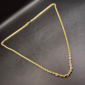 Vergoldete Damen Halskette – Schlichte Eleganz im klassischen Stil
