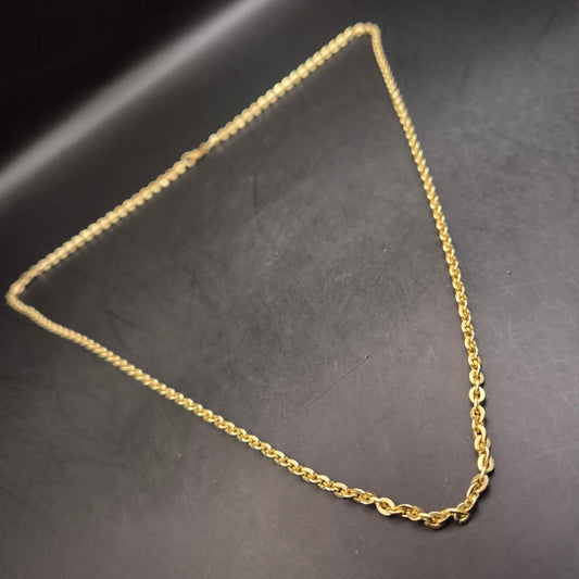 Vergoldete Damen Halskette – Schlichte Eleganz im klassischen Stil