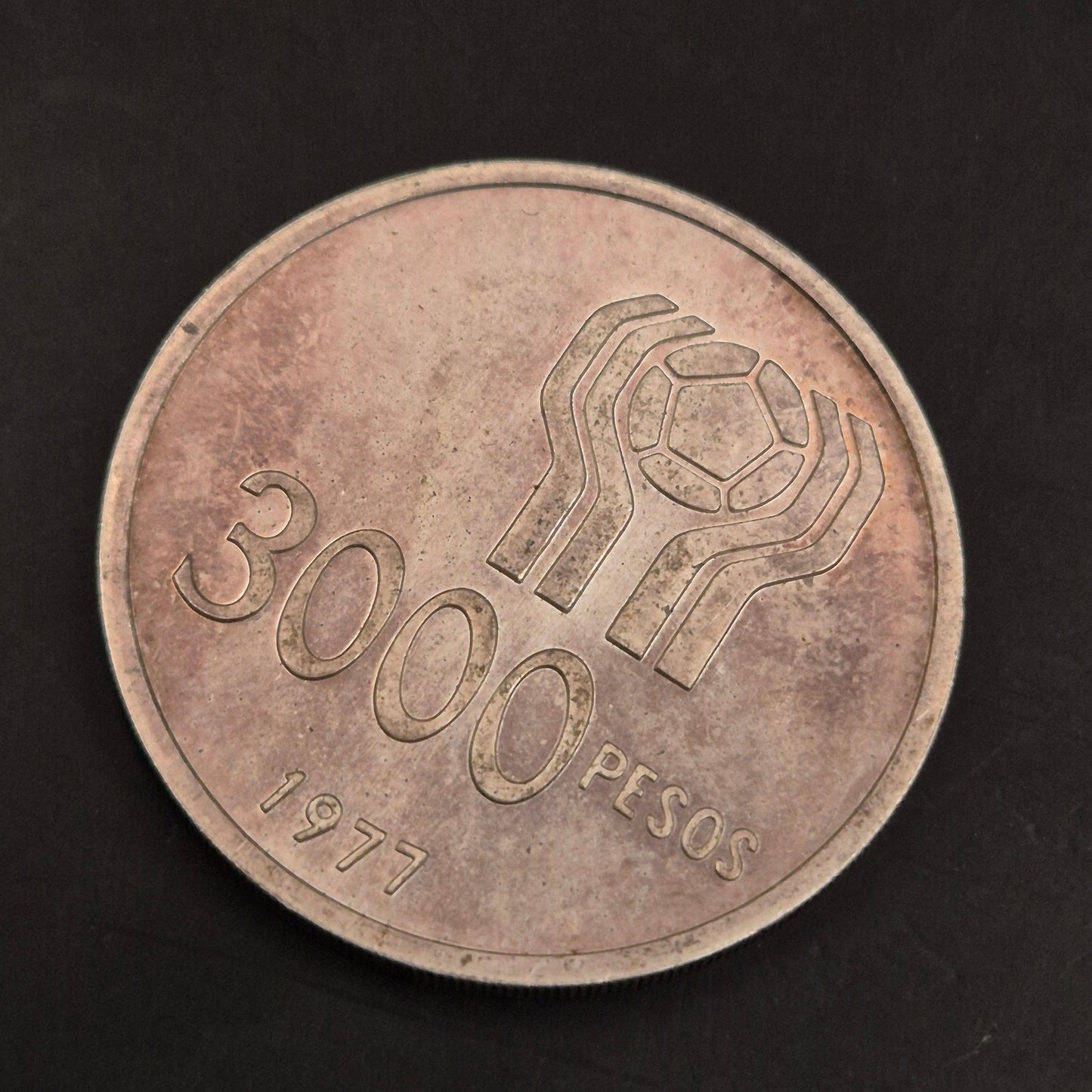 3000 Pesos Gedenkmünze 1978 – Argentinien Fußball-WM
