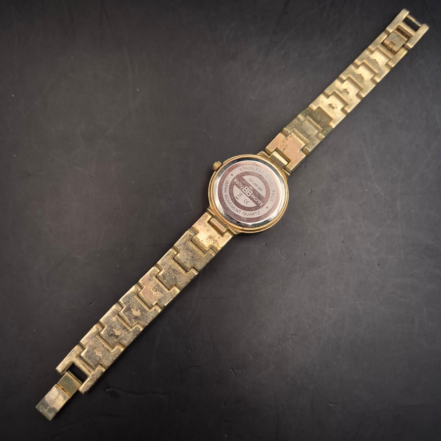 Glitzernde Bijou Brigitte Damen Uhr – Goldenes Design mit römischen Ziffern