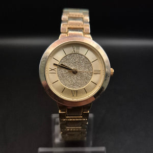 Glitzernde Bijou Brigitte Damen Uhr – Goldenes Design mit römischen Ziffern