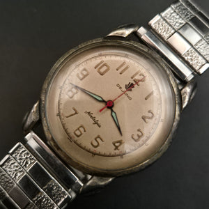 DeJuno Herren Uhr „Nostalgia“ – Retro Design mit Stretchband