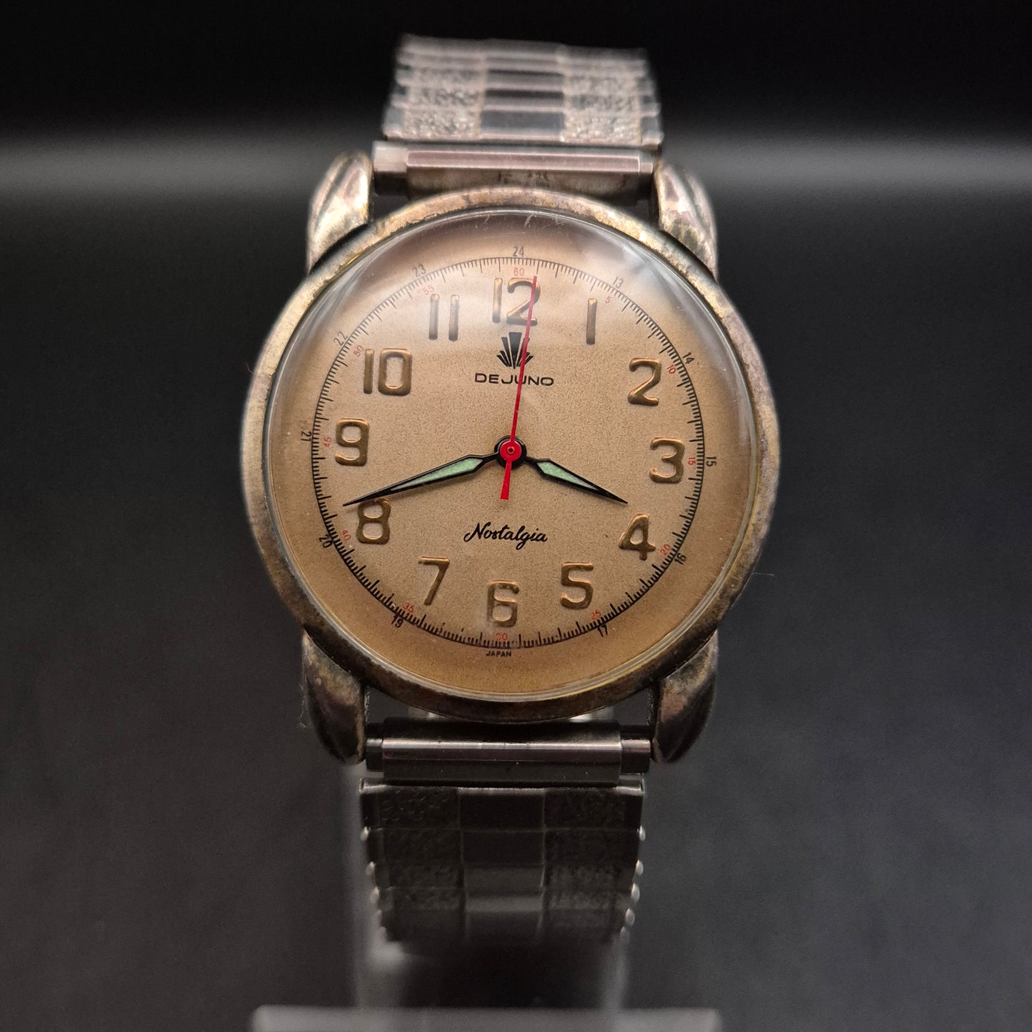 DeJuno Herren Uhr „Nostalgia“ – Retro Design mit Stretchband