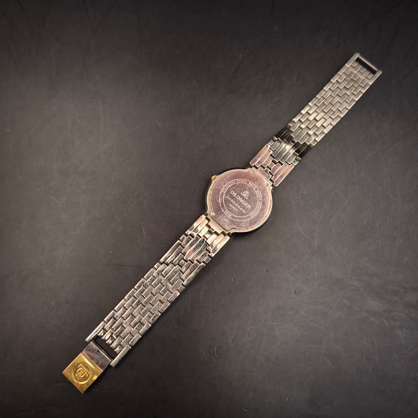 Dilonger Herren Uhr – Zweifarbige Armbanduhr mit Datumsanzeige