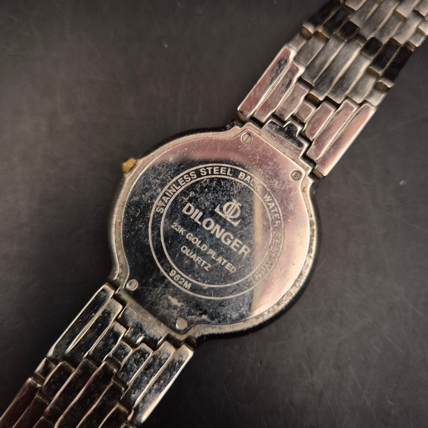 Dilonger Herren Uhr – Zweifarbige Armbanduhr mit Datumsanzeige