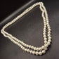 Zweireihige Perlen Halskette – Klassische Eleganz in Cremeweiß