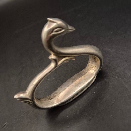 Vintage Serviettenring in Schwanenform – Dekoratives Tischaccessoire