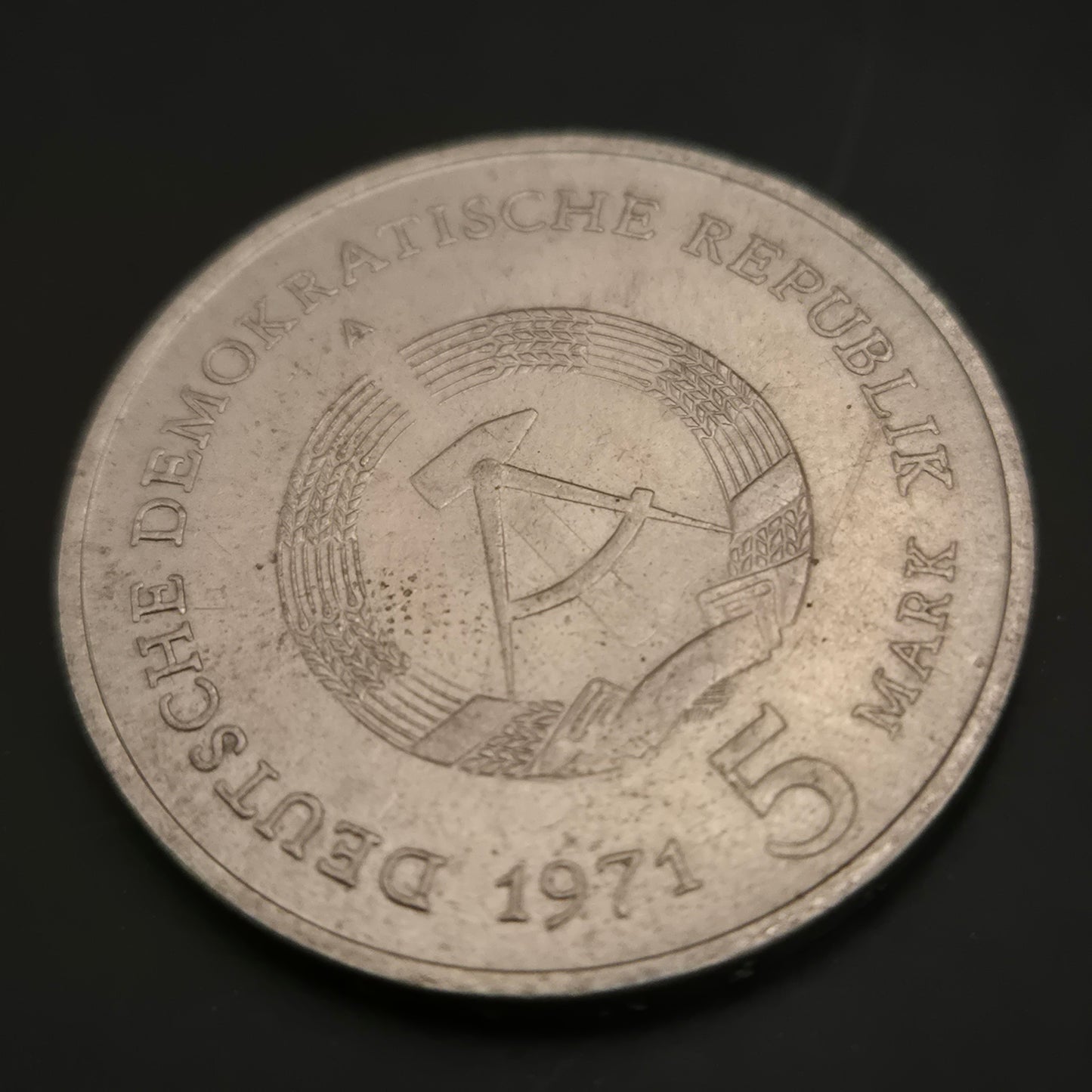 DDR 5 Mark Münze 1971 – Berlin Motiv mit Brandenburger Tor