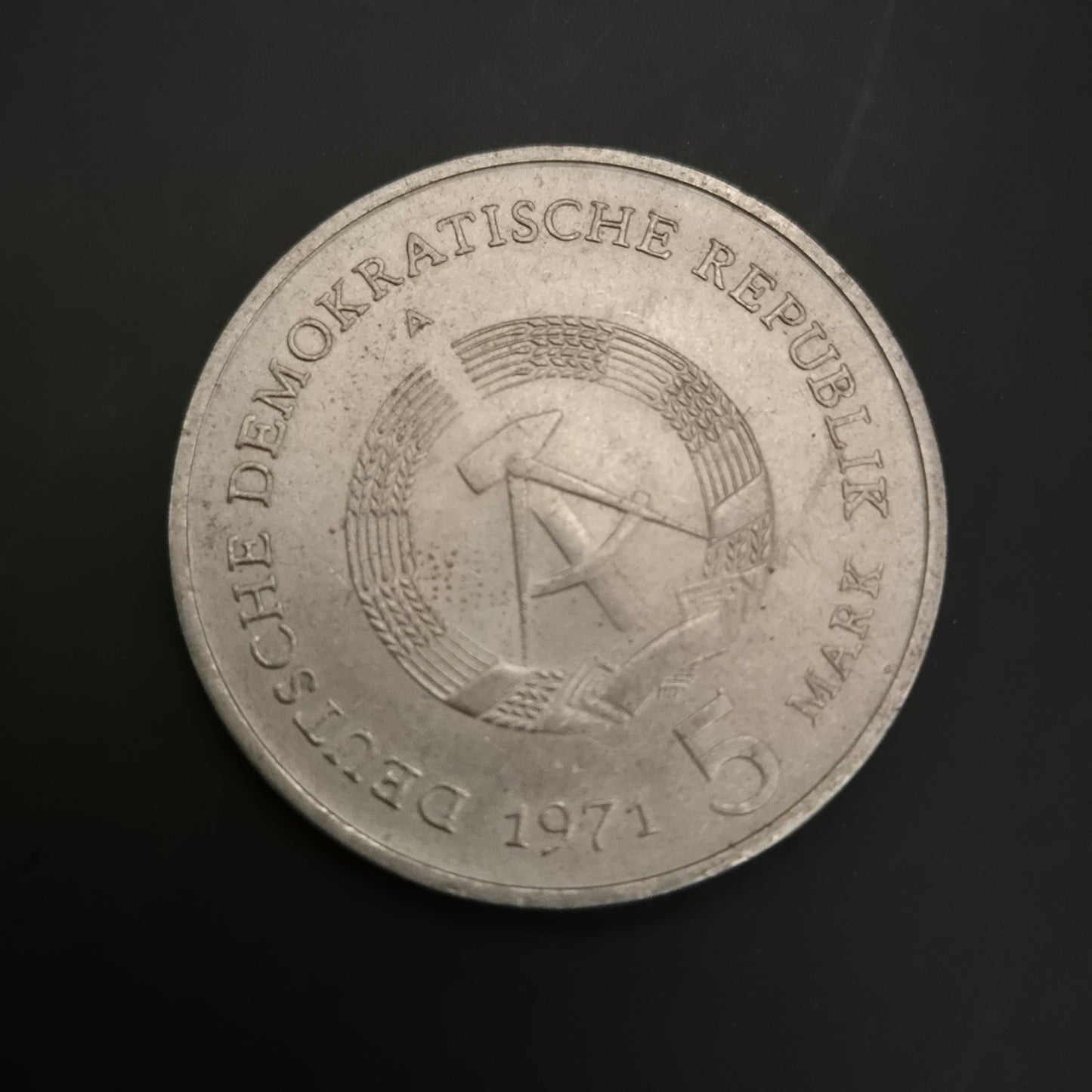 DDR 5 Mark Münze 1971 – Berlin Motiv mit Brandenburger Tor