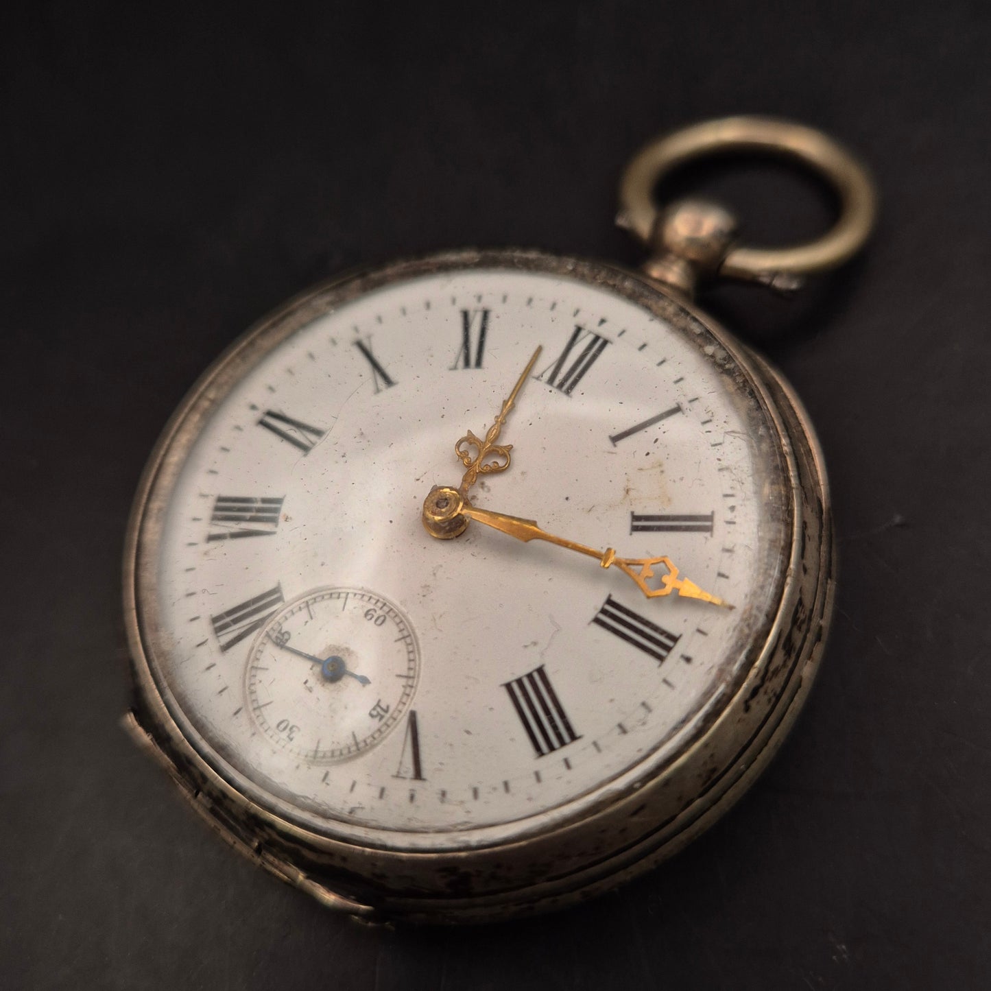 Antike Herren Taschenuhr aus 800er Silber – Eleganter Vintage-Charme