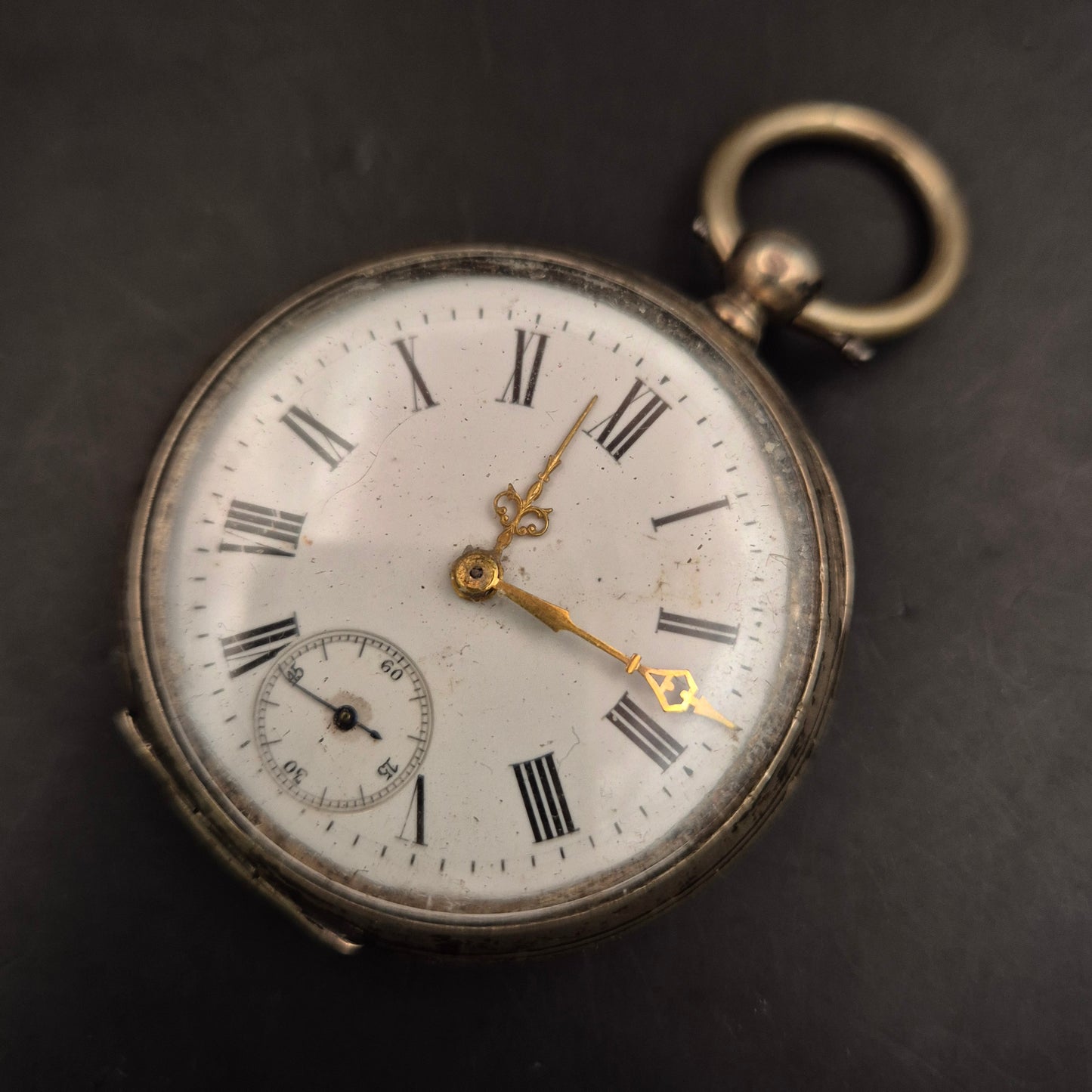 Antike Herren Taschenuhr aus 800er Silber – Eleganter Vintage-Charme