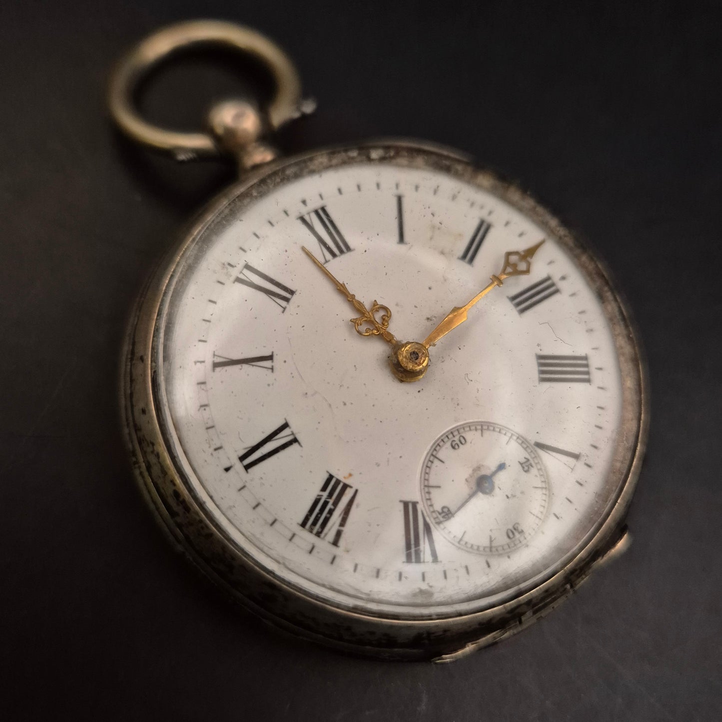 Antike Herren Taschenuhr aus 800er Silber – Eleganter Vintage-Charme