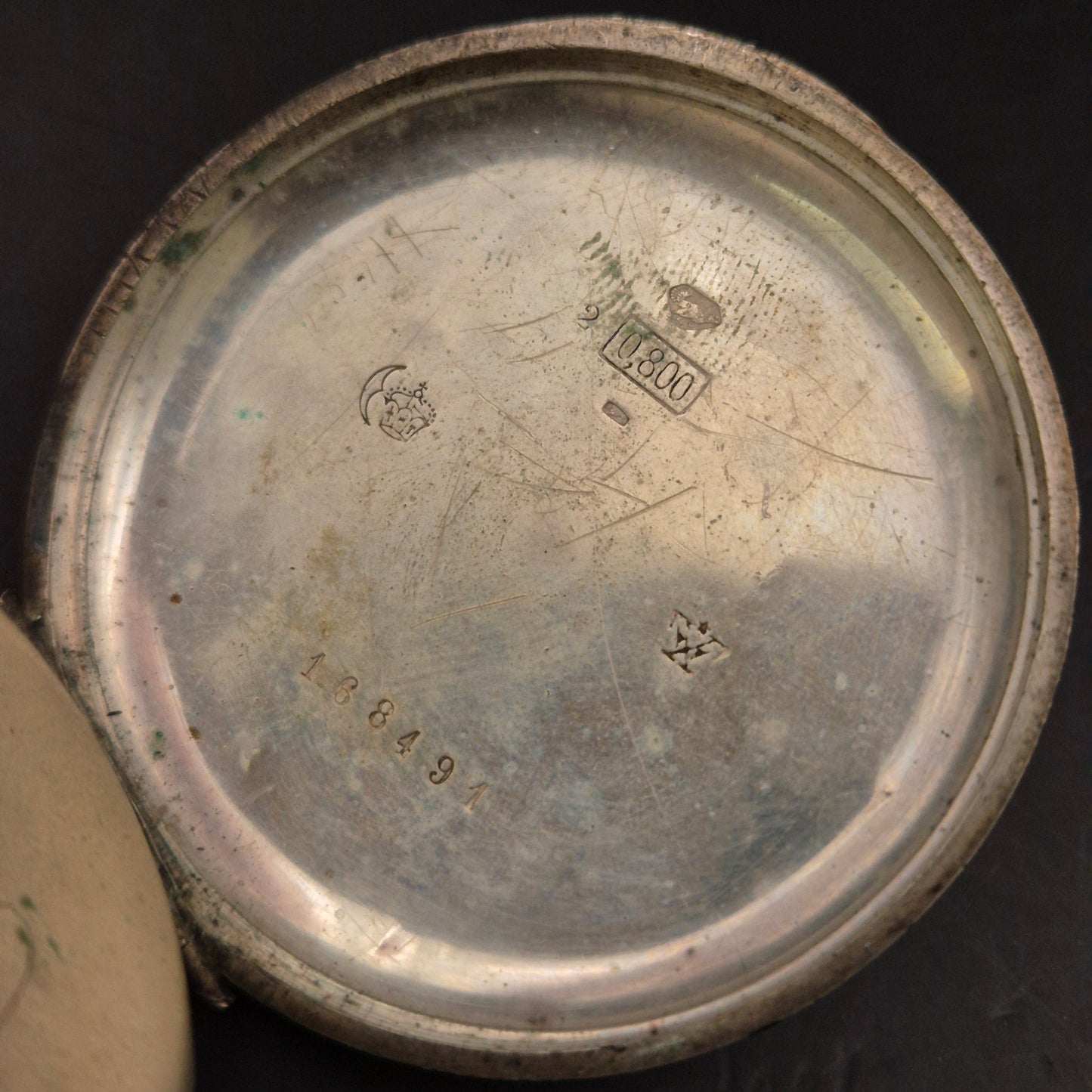 Antike Herren Taschenuhr aus 800er Silber – Eleganter Vintage-Charme