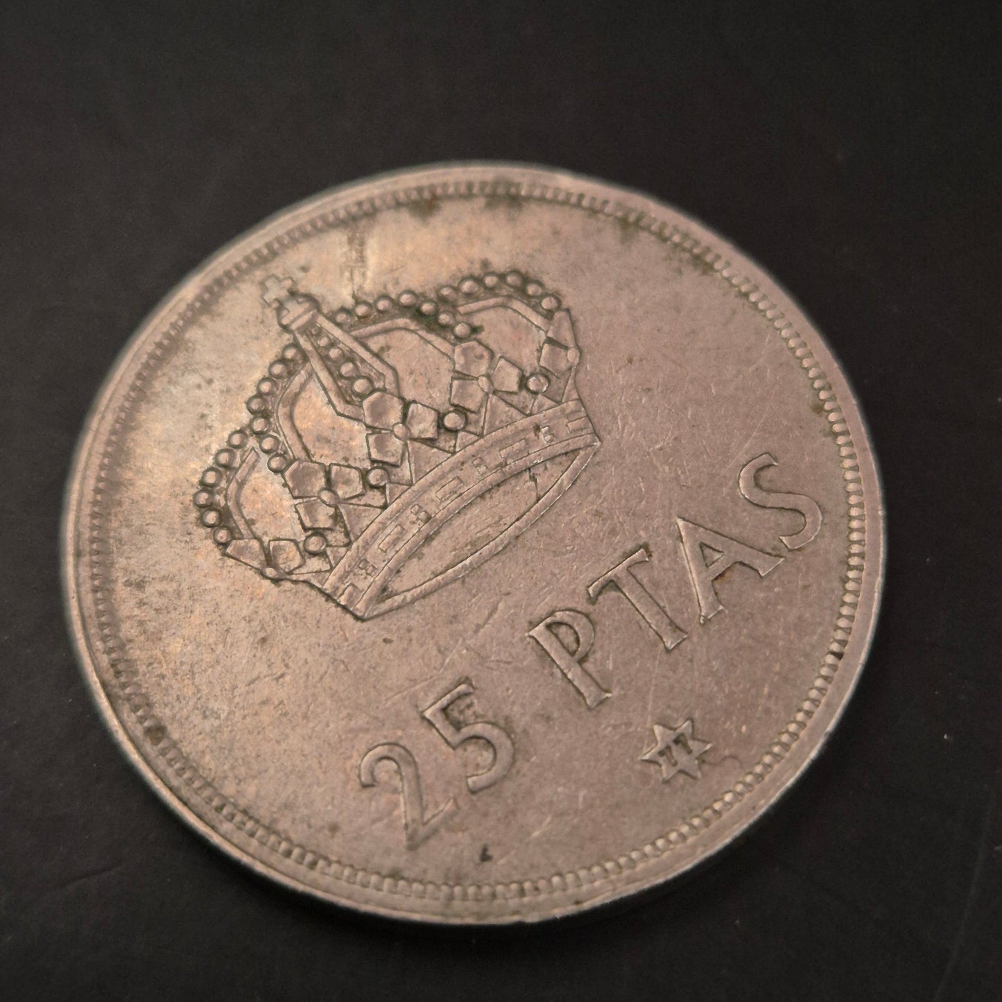 Spanische 25 Pesetas Münze 1975 Juan Carlos I, Sammlermünze