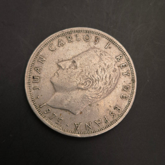 Spanische 25 Pesetas Münze 1975 Juan Carlos I, Sammlermünze