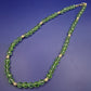 Funkelnde Glasperlen-Kette – Hellgrüner Facettenschliff