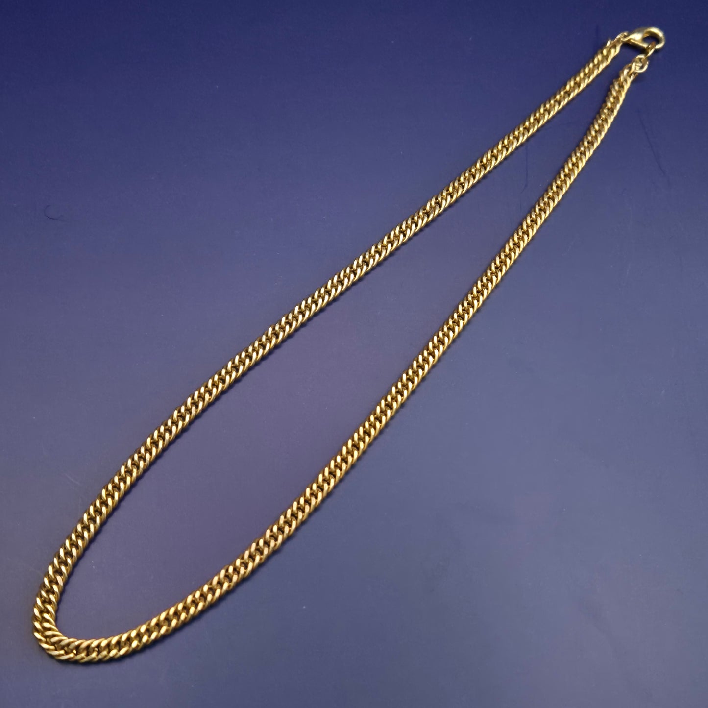 Elegante Damen Kette – Goldfarbene Doppel-Panzerkette
