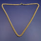 Elegante Damen Kette – Goldfarbene Doppel-Panzerkette