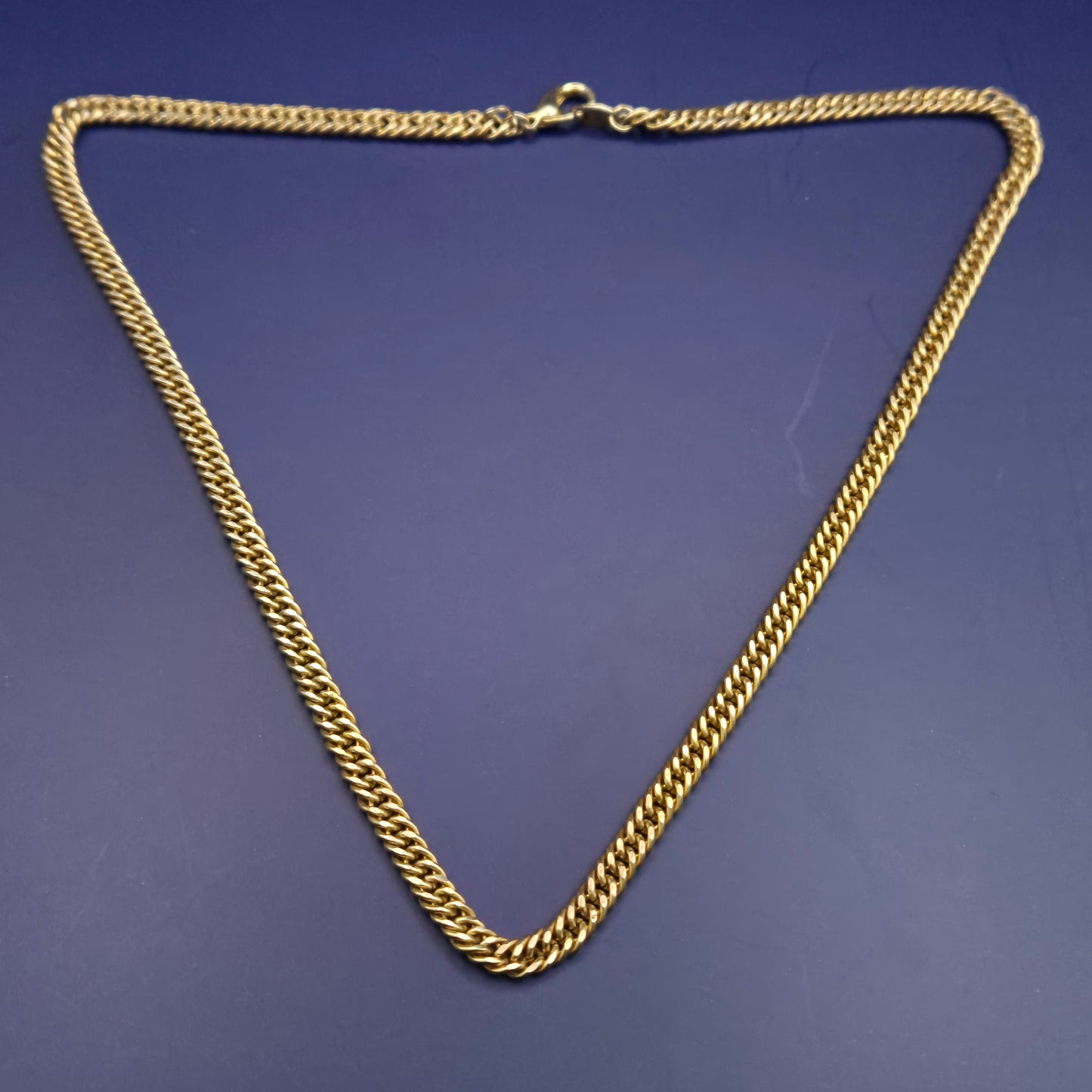 Elegante Damen Kette – Goldfarbene Doppel-Panzerkette