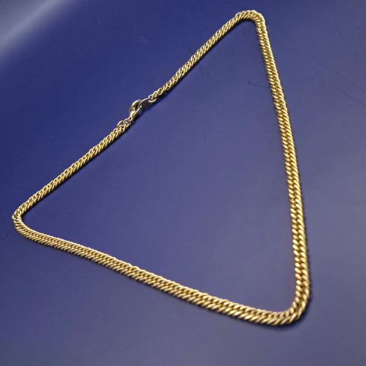 Elegante Damen Kette – Goldfarbene Doppel-Panzerkette
