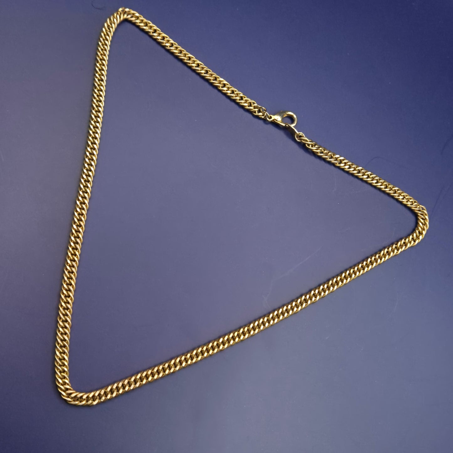 Elegante Damen Kette – Goldfarbene Doppel-Panzerkette