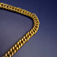 Elegante Damen Kette – Goldfarbene Doppel-Panzerkette