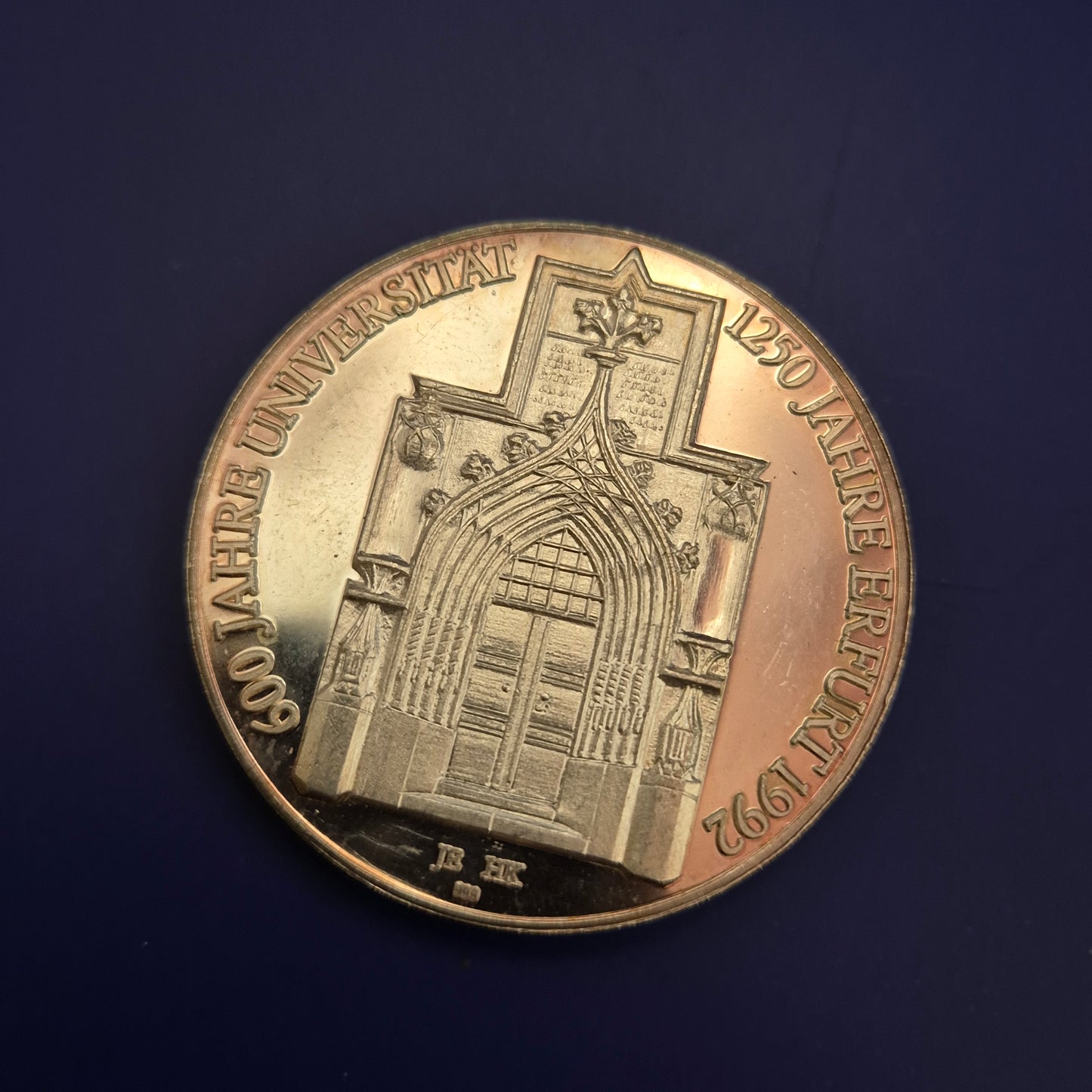 Silberfarbene Sammler-Medaille – Uni Erfurt 600 Jahre