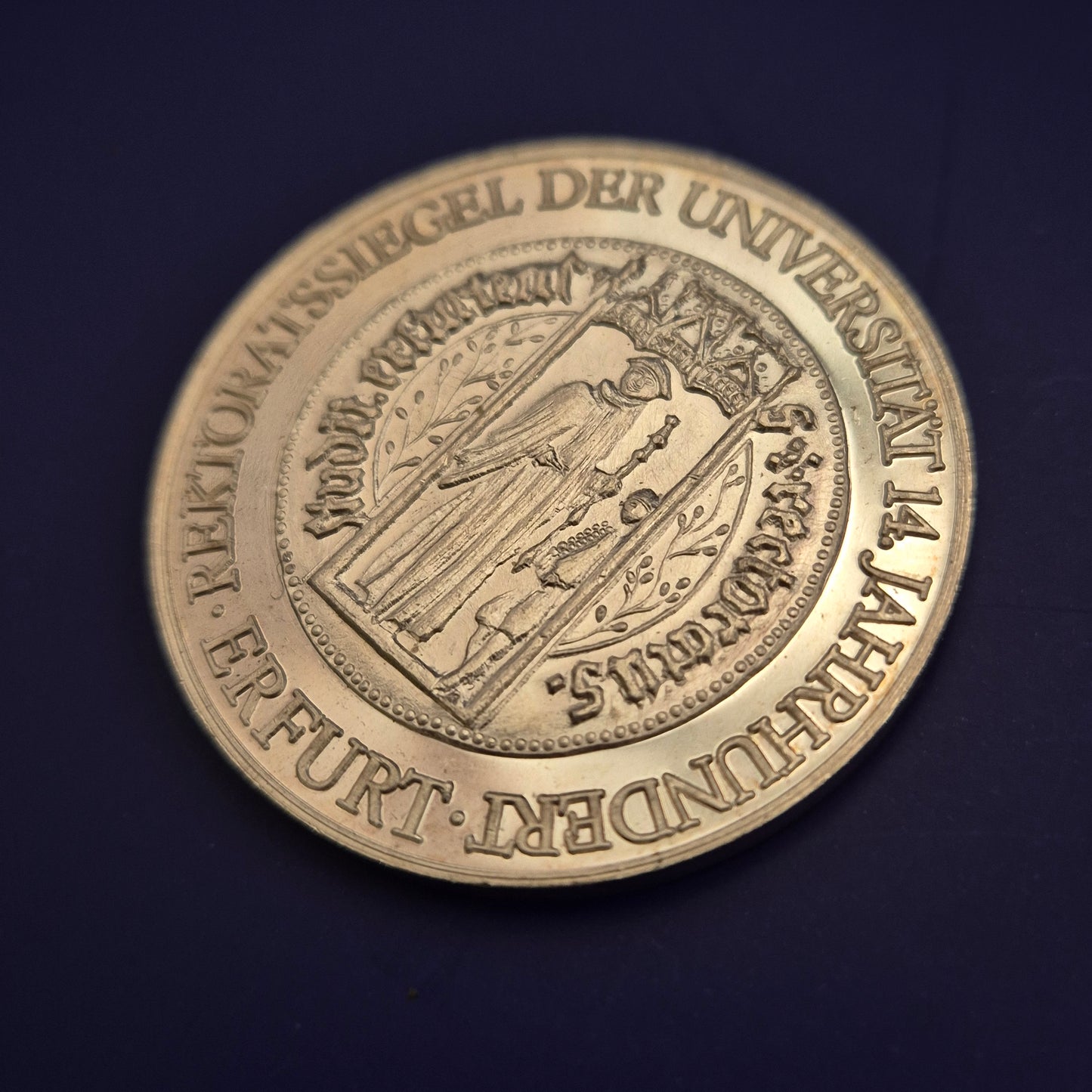 Silberfarbene Sammler-Medaille – Uni Erfurt 600 Jahre