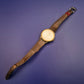 Vintage Royal Herren Uhr – Goldfarbenes Gehäuse & Lederband