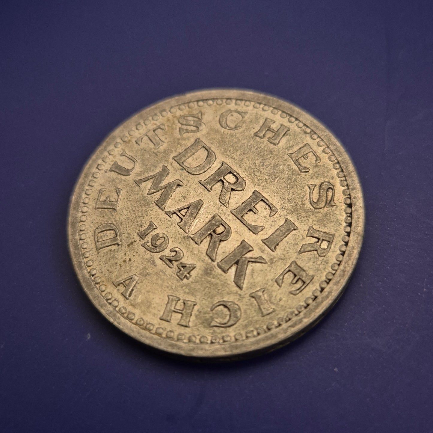 Historische 3 Reichsmark Münze – Deutsches Reich 1924