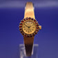 Vintage Slava Damen Uhr – Goldfarben & Granatbesatz