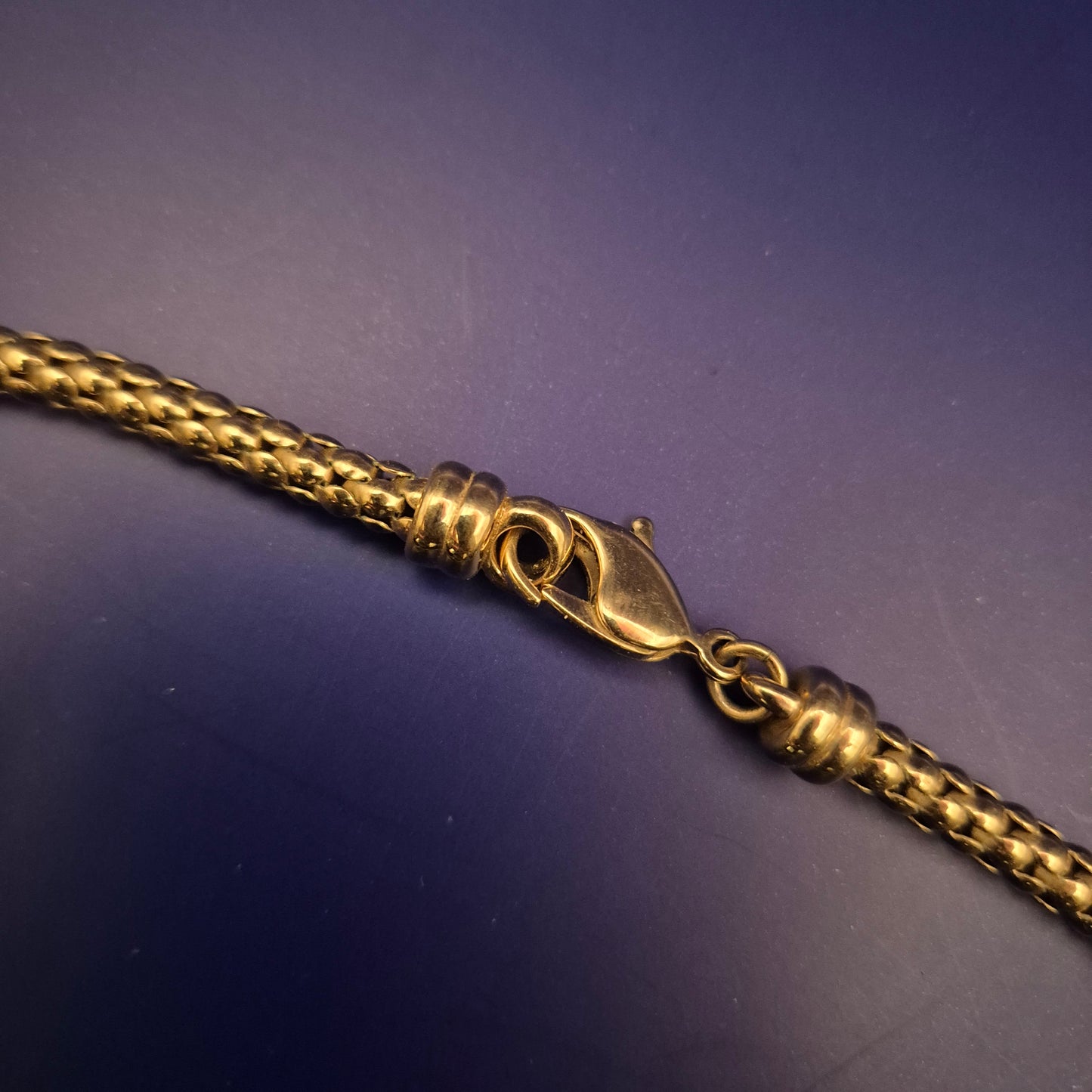 Vergoldete Damen Kette – Elegantes Design mit Strassakzenten