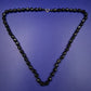 Facettierte schwarze Glasperlen Halskette – Klassisch & elegant