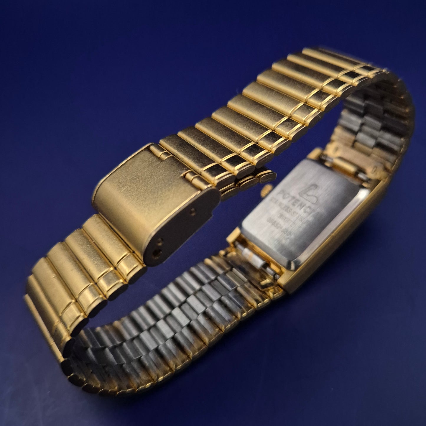 Ausgefallene Potencial Damen Uhr – Gold-Design mit Retro-Flair