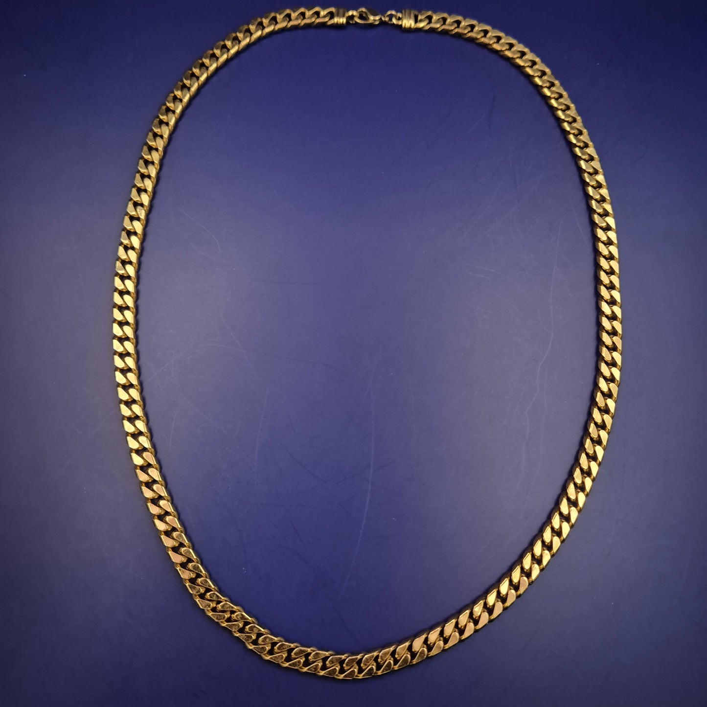 Vergoldete Halskette im Panzerketten-Design – Klassischer Look für jeden Anlass